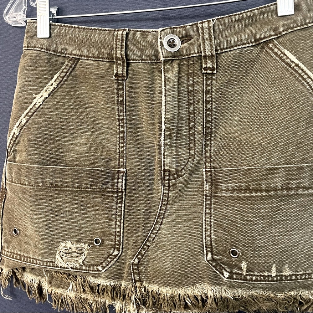 FREE PEOPLE CARGO MINI SKIRT